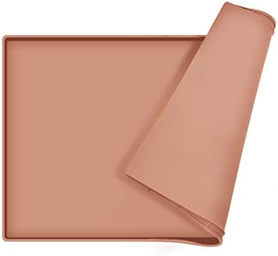 Silicone Dog Food Mat Waterproof Pet Feeding Tray for Small Medium Dogs