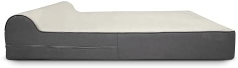 KOPEKS Dog Bed Replacement Cover Memory Foam Beds - Extra Large (Jumbo Size) - Deluxe Grey