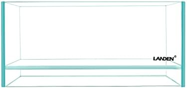 LANDEN Aquarium Air Shallow 1.6 Gal Ultra Clear Glass Rimless Fish Tank