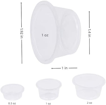 Lizard Crested Gecko Food Water Feeding Cups, 100 pcs, 1 oz