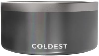 Coldest Dog Bowl - Anti Rust Metal, Non Slip, 3 Layers Insulated Stainless Steel Dog Bowls - Spill Proof & Heavy Duty - Water Bowl for Dogs, Cats & Pets, Dish Washer Safe (200 oz,Stardust Glitter)