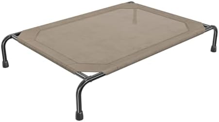 Simple Trending Raised Dog Bed for Large Dogs, Waterproof XL Dog Cot, Brown