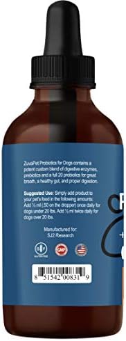 Probiotics for Dogs - Dog Probiotics for Diarrhea - Natural Digestive Enzymes for Upset Stomach Relief + Gas, Constipation Health & Itch Relief - Prebiotic Pet Supplies - 120 Servings
