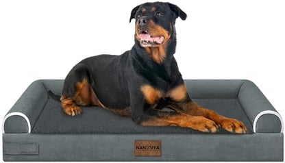 NANUYA Orthopedic Dog Bed for XX-Large Dogs, 44 x 34 Inch, Dark Grey