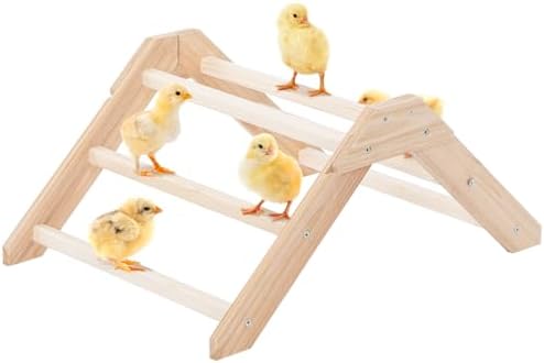 PETSFIT Baby Chick Roosting Bar, Anti-Rotation, Solid Wood, for Brooder