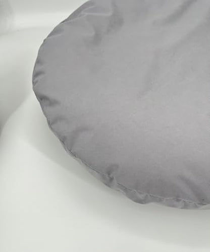 Round Dog Bed Sheet Covers Replacement Washable Waterproof Plastic Slip Cover for 44 to 45 inch Light Grey