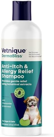 Vetnique Dermabliss Oatmeal Dog Shampoo for Itchy Skin & Allergy Relief