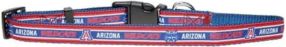 Pets First Collegiate PET Collar New Version Arizona Wildcats Dog Collar, Size Large. Best Sports Team Color for Dogs & Cats. A Shiny & Colorful Dog & Cat Collar Licensed by The NCAA