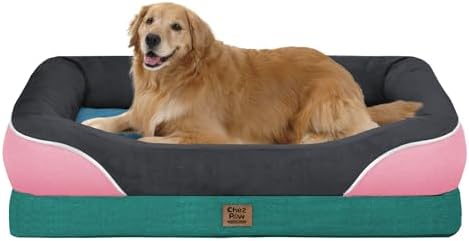 Chez Paw Waterproof Orthopedic XL Dog Bed for Large and Extra Large Dogs
