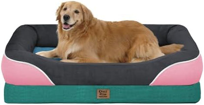 Chez Paw Waterproof Orthopedic XL Dog Bed for Large and Extra Large Dogs