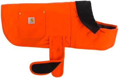Carhartt Firm Duck Insulated Dog Chore Coat Hunter Orange/Brass L