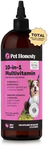Pet Honesty Vet Recommended Dog Multivitamin Oil, Turkey, 12oz