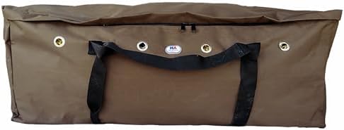 Heavy-Duty 1200 D Nylon Fabric Storage Bag, Large 44" x 20" x 16" and Extra Large 53" x 29" x 21", Brown – Majestic Ally
