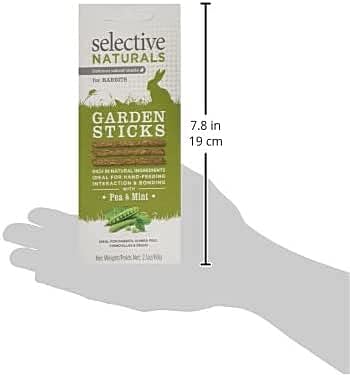 Selective Naturals Garden Sticks Pea & Mint For Rabbits 2.1-Ounce