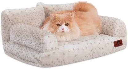 Hollypet Small Dog Large Cat Bed Puppy Couch Beds for Pets up to 25 lbs