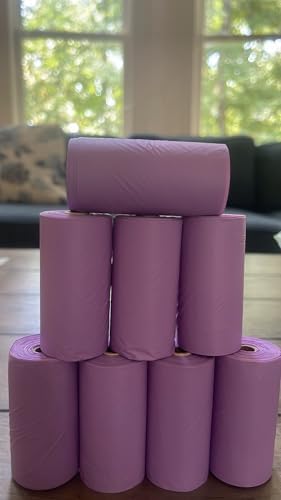Dog Poop Bags – Lavender Scented Extra Thick Dog Waste Bag Rolls, Leak-Proof Pet Poop Bags for Dogs, 8 Rolls (120 Bags)