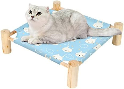 Patas Lague Cat Hammock Bed Small Eleveted Dog Bed 19x19 in Rabbits