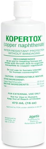 Kopertox Water-Resistant Thrush Treatment for Horses & Foals, 16 oz