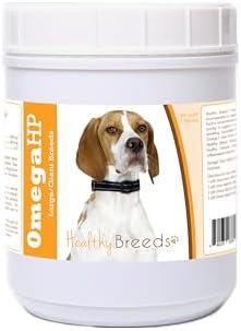 Healthy Breeds English Pointer Omega HP Fatty Acid Skin and Coat Support Soft Chews 90 Count