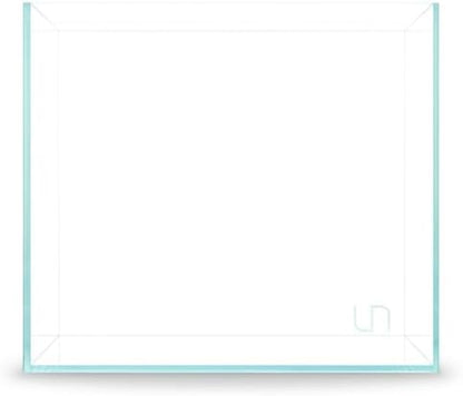 Ultum Nature Systems Ultra Clear Rimless Aquarium - Low Iron Glass Fish Tank with 45° Mitered Edges, 5mm-12mm Thick, Leveling Mat Included (16C, Cube, 1 Gallon)