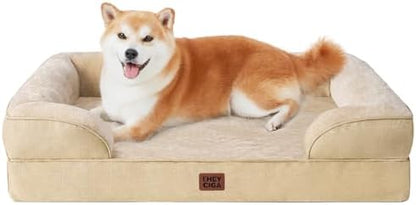 EHEYCIGA Orthopedic Dog Beds Large Sized Dog, Waterproof Washable Pet Bed