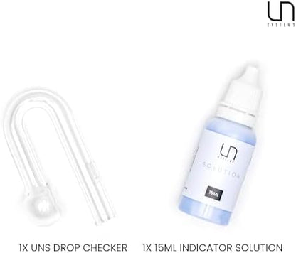 Ultum Nature Systems CO2 Drop Checker - Glass CO2 Drop Checker for Aquarium, CO2 Aquarium Kit with Solution, CO2 Monitor Complete Set for Planted Aquariums - Drop Checker Hang on Edge Mount (HD)