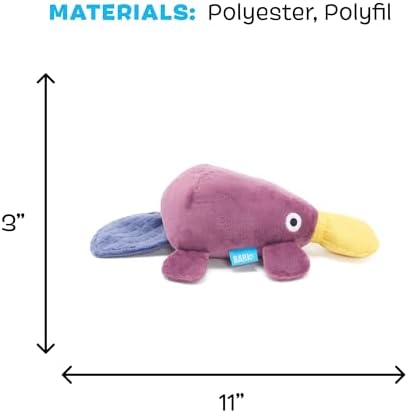 BarkBox Drongo Platypus Dog Toy - for Small to Medium Dogs