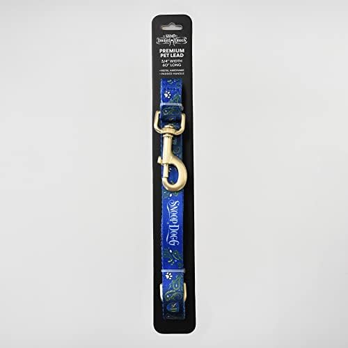 Snoop Doggie Doggs Deluxe Pet Leash, Halftime, 60" x 3Q Inch