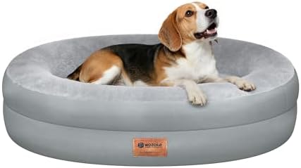 Waterproof Orthopedic Dog Bed for Medium Dogs, Silver