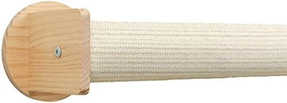 Trixie Cat Wall Furniture Set 5 - Cat Wall Corner Scratcher, Climbing Shelves - 2 Sisal Rope Scratching Posts - Elevated Shelf - Natural/White