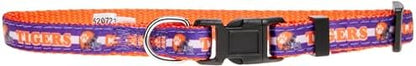 Pets First Collegiate PET Collar NEW Version Clemson Tigers Dog Collar, Size Small. Best Sports Team Color for Dogs & Cats. A Shiny & Colorful Dog & Cat Collar Licensed by The NCAA