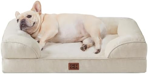 EHEYCIGA Orthopedic Dog Bed Medium Size Dog, Waterproof Washable Pet Beds