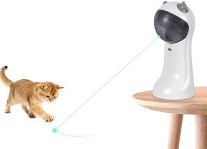 TBTeek Automatic Cat Toy Green Light, 5 Fun Patterns, 4 Speed Modes