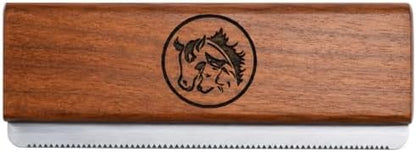 Original Deshedding Grooming Tools for Dogs, Cats & Horse Easy Ergonomic Wooden Groom pro Professional Brush Grooming Tool, Remove painlessly 95 Percent of Lose Hair Fur & Dirt (5 inch)