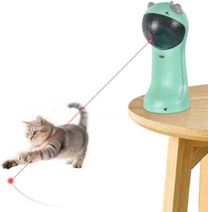 TBTeek Cat Toy, Automatic Cat Toy, 5 Fun Patterns, 4 Speed Modes (Green)