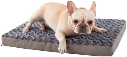 Orthopedic Memory Foam Bed for Medium Dogs, Cooling Crate Mat With Washable, Waterproof Lining, M(29inch,45Lbs)