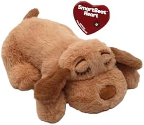 Snuggle Puppy Junior Heartbeat Toy, Calming Comfort, Small Breeds - Biscuit