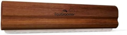 EquiGroomer 8-Inch Deshedding Brush for Dogs & Horses, Natural Mahogany