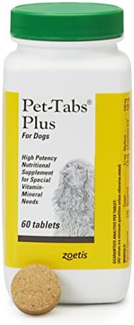 Pet-Tabs Plus Multivitamin for Active & Senior Dogs, 60 Chewables