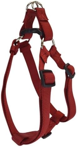 Hamilton Adjustable Nylon Step-in Dog Harness, SM 5/8" x 12-20", Red