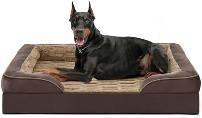FURTIME Orthopedic Supportive Extra Large Dog Bed, XXL Waterproof Pet Bed