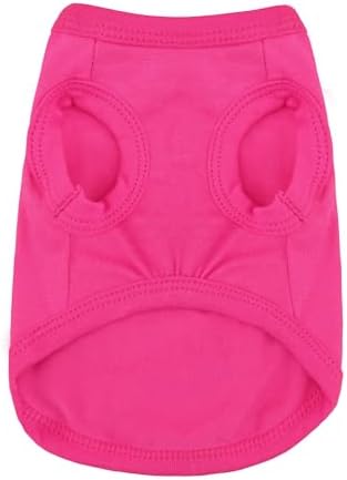 Stylish Dog Clothes: Expressive Cotton Puppy Shirt Vest for Small and Medium Dogs, Featuring 'Cute but Psycho' Slogan Print - Perfect for Showing Off Your Pet's Unique Style! Rose Red 4XL