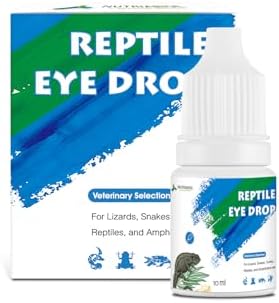 Reptile Eye Drops | Gentle Eye Cleanser for Bearded Dragons, Turtles, Snakes & Lizards | Non-Irritating Daily Eye Care Solution for Reptiles & Amphibians,10 ml