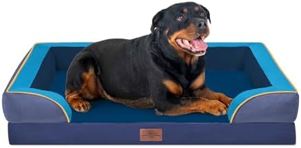 Comfort Expression Orthopedic Dog Bed for Extra Large Dogs with Bolster