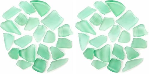 Galapagos (05133 Aquarium Sea Glass, Sage Green, 4lb Bag (Pack of 2)