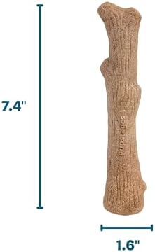 Pupstages Dogwood Stick Dog Chew Toy, Made in USA, Medium, 7.4"