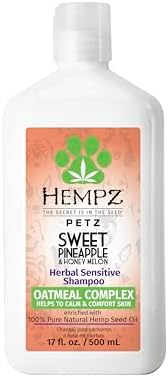 Hempz Petz, Dog Shampoo, Sweet Pineapple & Honey Melon, 17 oz.