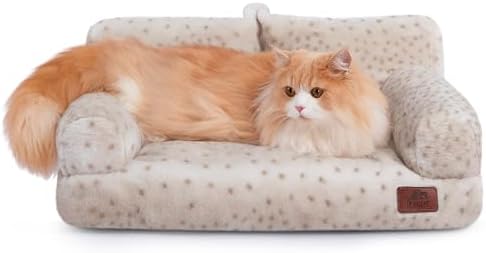 Hollypet Small Dog Large Cat Bed Puppy Couch Beds for Pets up to 25 lbs
