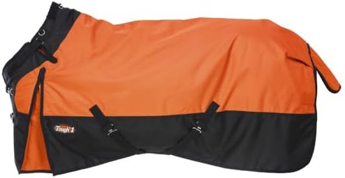TOUGH1 1200D Turnout Blanket with SNUGGIT, 200-G, Orange, 81-in