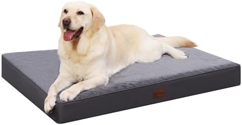 Waterproof Large Size Dog Crate Bed Orthopedic 36x27 Grey